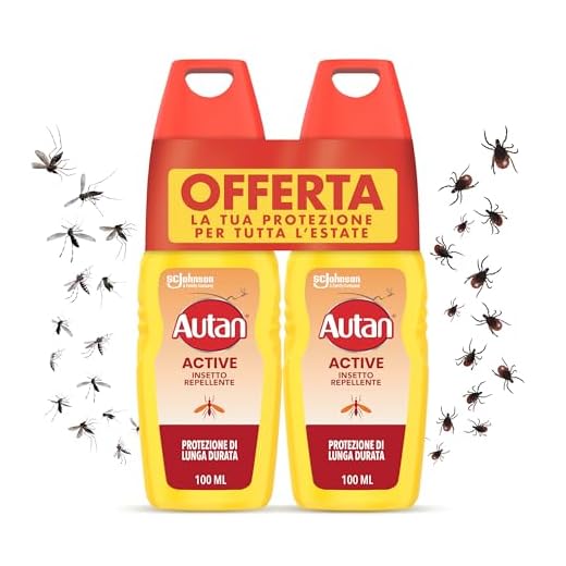 Autan Protezione Attiva Vapo Bipacco, Spray Antizanzare Contro Zanzare Comuni e Tigre, Insetto Repellente, Protezione di Lunga Durata, 2 Confezioni (2 x 100 ml)