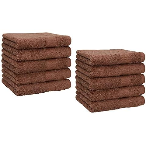 Betz Lot de 10 Serviettes débarbouillettes lavettes Taille 30x30 cm Cover