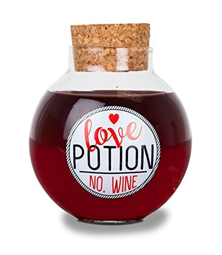 BigMouth Inc. Love Potion No. Wine Stemless Glass â€“ Cute Wine Glass That Holds up to 14 Oz â€“ Glass That Reads, â€œLove Potion No. Wineâ€, Make a Great Gift for Wine Lovers