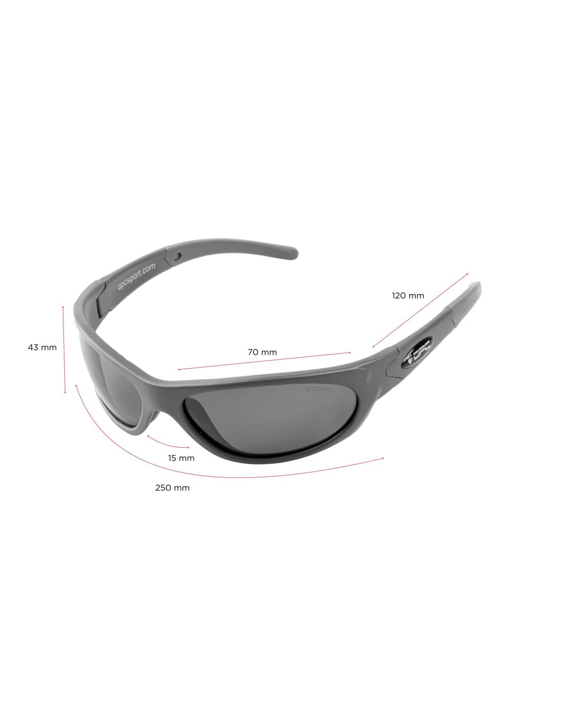 OPC MILITARY MARINES Occhiali da Sole | Protezione UV400 | Montatura TR90 | Tecnologia SMARTcare | Grado Militare | Sport e Mimetismo | Parti Sostituibili | Qualità Premium
