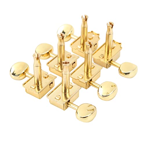 Electric Guitar Tuning Pegs, Guitar Machine Head Tuners Sturdy Firm Fixing Easy Installation Metal Gold For Replacement #TOP3