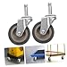Milisten 2pcs Replacement Caster Wheels for Shopping Cart Grocery Cart Trunk Wheels Quiet Design Full Swivel Easy to Replace