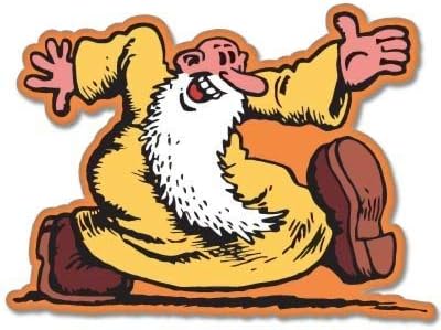 Set of 3 -Mr. Natural Crumb Comic Vynil Car Sticker