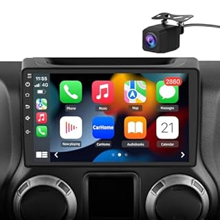 Votheon 10" Radio Upgrade for Jeep Wrangler JK 2007-2018 Dodge Ram 1500 Compass Grand Cherokee,Android 13 2GB+32GB with Backup Camera CarPlay/Android Auto FM AM WiFi