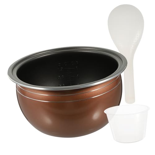 Operitacx Olla Interior para Arroz Recubrimiento Antiadherente Aluminio Resistente la Oxidación Recambio para Ollas Eléctricas y Cocinas Portátiles