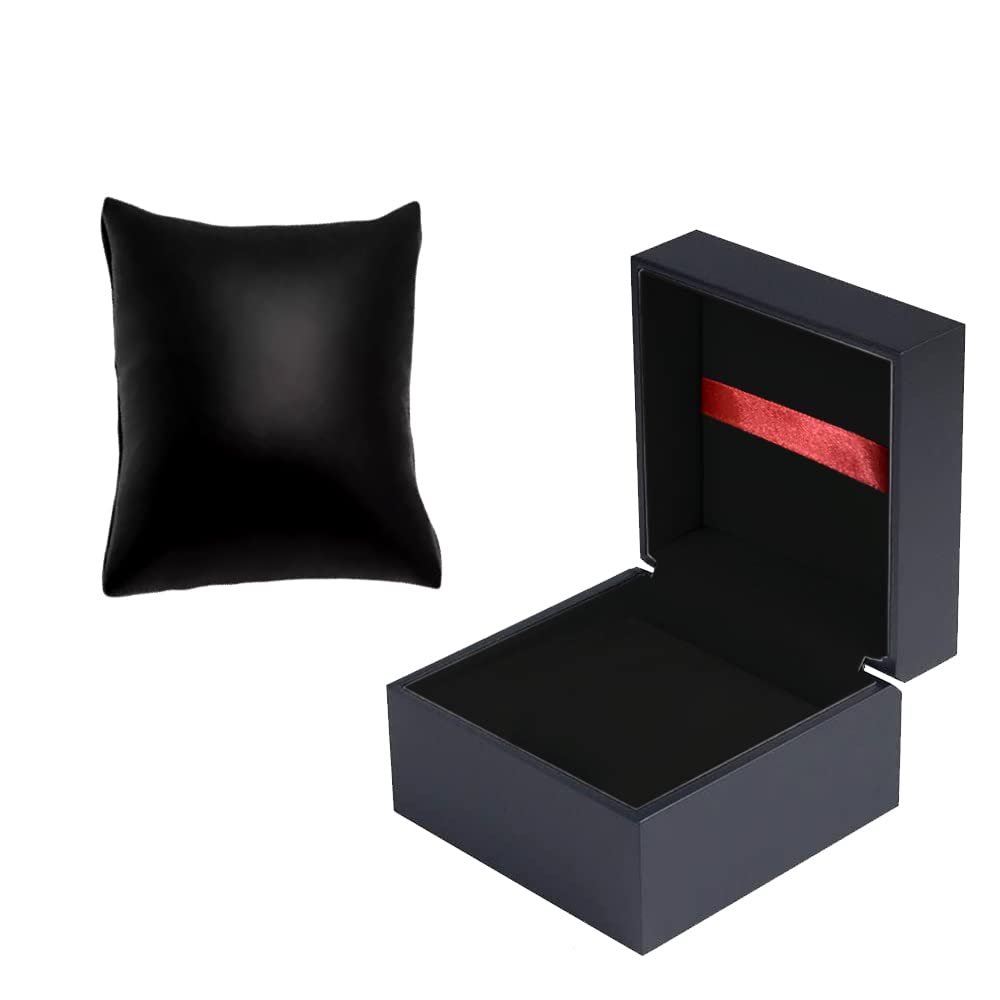 STUDIOSTAR Mens and Womens Watch/Bracelet Hard Storage Box Holder Organizer Case Royal Black color (Pack of 2) (B0BPB4DYTP) Amazon Price History, Amazon Price Tracker