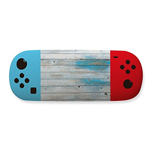 Étui de rangement en bois rayures vives moderne pour bureau élégant