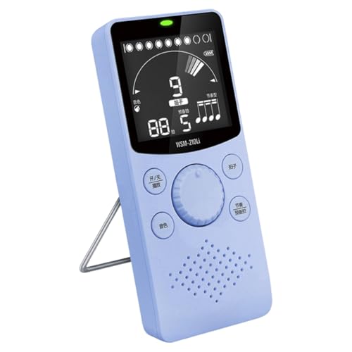 Ghbunuz メトロノーム、リズム練習、4つのトーン、ビート精度±0.3%、メモリ機能、高精細画面ディスプレイ、スタンド付き、軽量コンパクト、ピアノ、ギター、ドラム、スポーツ、ランニング、ボーカルリズムマシン専用、ビートスピード/タイマー機能、楽器愛好家