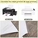 20 Blätt Stickerpapier zum Bedrucken A4 Aufkleber Papier zum Drucken, Selbstklebende Vinyl Aufkleberfolien, Transparent Bedruckbar Klebefolien Druckerpapier für Laserdrucker Tintenstrahldrucker