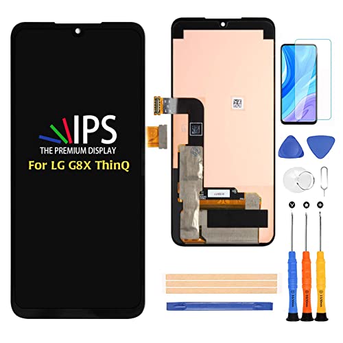 A-MIND OEM Original for LG G8X ThinQ LM-G850 V50S LCD Display Touch Screen Digitizer Assembly Replacement Kits 6.4inch LMG850QM LMG850UM G850UM1A G850UM9 with Tools