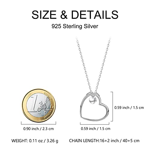 MOCAS Collana Cuore Amore Donna Argento 925