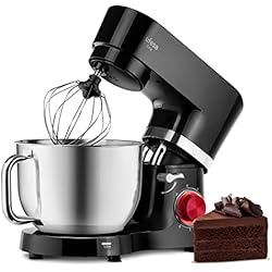 Robot Amasadora Picadora Ufesa Elite Noir Batidora Amasadora Repostería Profesional, 1400W, 5.5L, Robot Cocina Multifunción, Bol en Acero Inoxidable, Mango Ergonómico, 6 Velocidades + Turbo, Sin BPA, Exclusivo Amazon