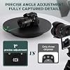 Photography Turntable 16.5inch/220lbs, Powered USB Power Supply Motorized Rotating Display Stand 360 Degree with Remote Control Electric Turntable for Products Photo or Short Video (Black)