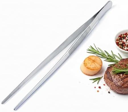 12 Inch Stainless Steel Precision Kitchen Tweezers - Professional...