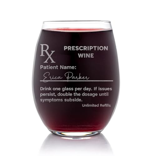 Custom Stemless Wine Glass, Personalized Gifts, Funny Birthday, Wine Lover Gift - 1 Pack