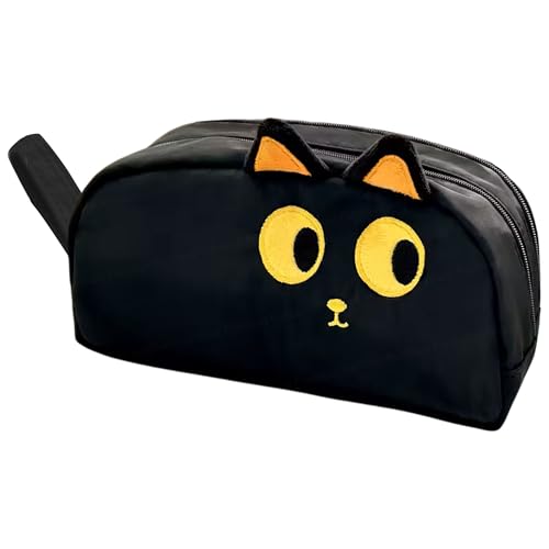 Image of FunBlast Pencil Pouch for Girls - Capybara Pouch for Girl, Multipurpose Zipper Pouch, Aesthetic Pouch for Girl, Kawaii Pencil Case, Cute Pouches for Girls, Return Gift for Kids (Black)