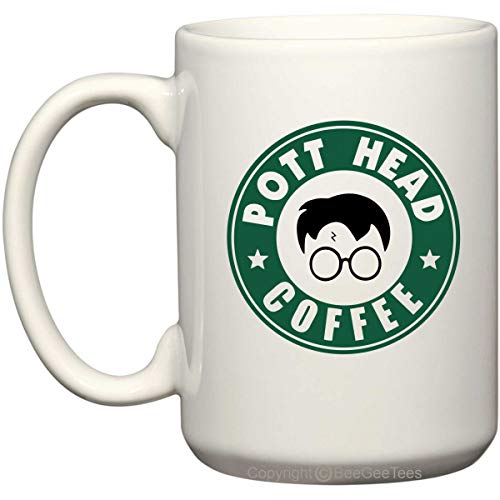 Beegeetees Pott Head Magic School Coffee Mug Wizard Parody For Wizards (15 Oz) #TOP8