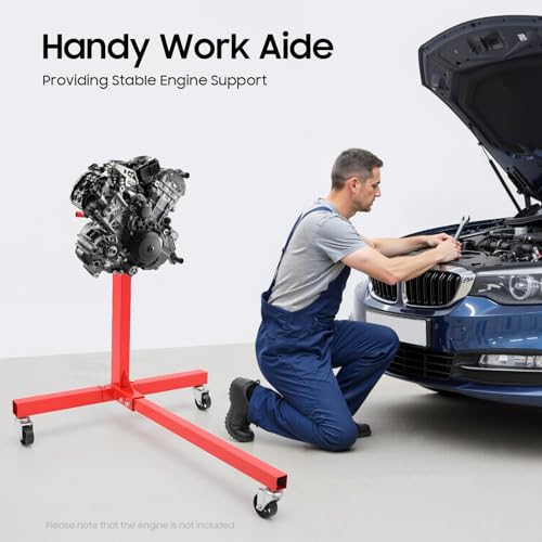 Support de moteur 750 lbs avec tête rotative 360 pour atelier - 6