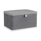 Matériau durable : Fabriquée à partir d'un tissu cationique de qualité supérieure, cette boîte de rangement combine des propriétés anti-froissement et anti-abrasion. Dotée d'une conception sans odeur, elle intègre des panneaux en polypropylène et une couche nano-imperméable pour une protection supérieure contre l'humidité et la poussière.