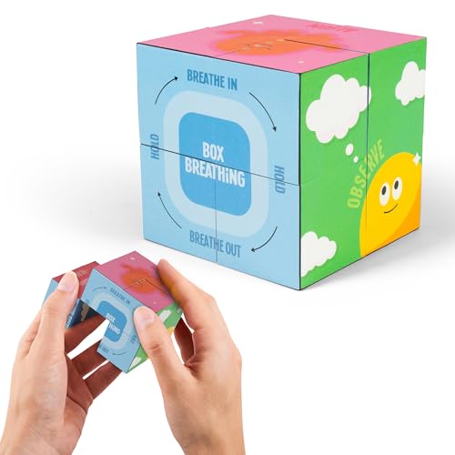 Calm Cube – Calm Down Corner Must-Have – Stocking Stuffer for Relaxation and Calm – Unique Fidget Toy for Gentle Use, Emotional Regulation & Stress Relief – Great for Bedtime & Transitions