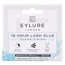 Eylure 6003013 18 Hour Lash Glue,Latex Free, CLEAR, 4.5 ml Pack of 1