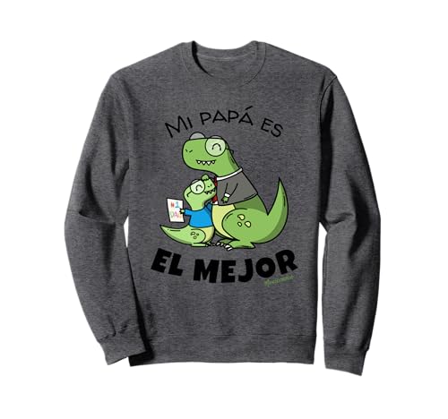 Mi Papa Es El Mejor Español Lindo Papá Dinosaurio Día del Padre Sudadera
