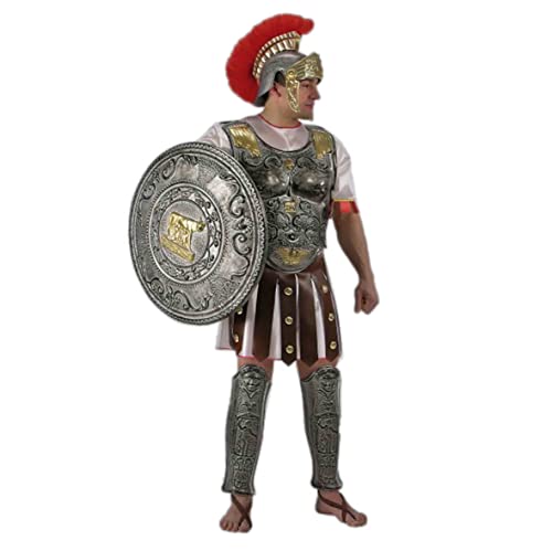 Corazza romana grande color ferro avanti e dietro