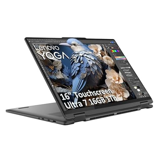 Lenovo Yoga 7 7i 2-in-1 Laptop (16" FHD+ Touchscreen, AMD Ryzen 7 8840HS (Beat i7-1355U), 16GB RAM, 1TB SSD), AI PC, Backlit Keyboard, Fingerprint, FHD IR Webcam, WiFi 6E, Win 11 Home, Arctic Gray