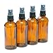 Produktbild Beito 4 Stück Tragbare Reisen Flaschen Leere Durchsichtigen Glas Feinnebel Sprühflaschen 100 ml (Braune Flasche)