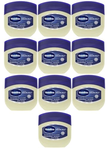 Vaseline Healing Jelly For Dry Skin and Eczema Relief Original 100% Pure Petroleum Jelly 1.75 Ounce (Pack of 10) image 5