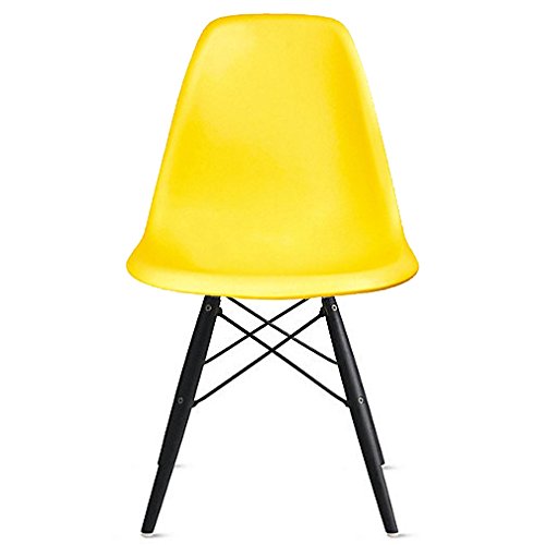 Photo 1 of 2xHome CH-RayBlkLeg(Yellow) Dining Chair