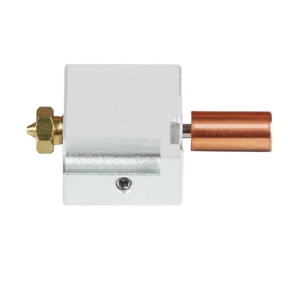 Gruppo estrusore 3 in 1 con blocco termico, gola in acciaio inossidabile, gola placcata in rame e modulo ugello in ottone V6 compatibile con la stampante FLSUN V400