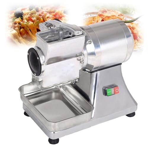Rallador de queso eléctrico comercial con bandeja de acero inoxidable miniatura 1