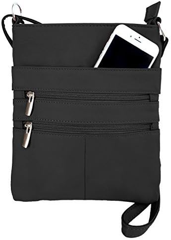 Roma Leathers Cross Body Purse - Premium Quality Leather - Designed in USA
