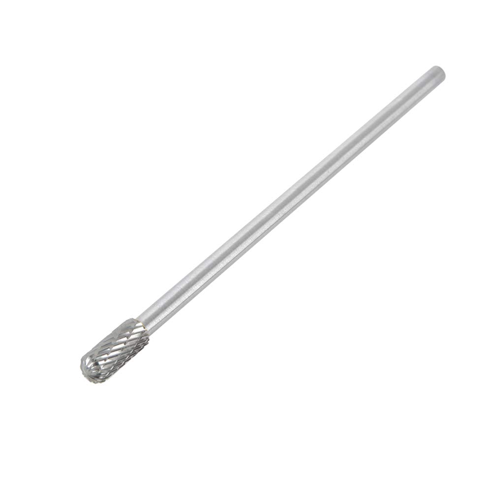 4 Pcs Kit de Fresas Giratorias de Carburo de Tungsteno Fresas de Diamante Rotary Archivo Tungsteno Acero Herramientas Rotary Burr Fresa Giratoria de Largo Alcance 6 mm