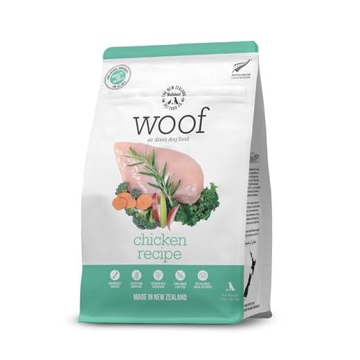 The New Zealand Natural Pet Food Co. WOOF Air Dried Dog Bites - Chicken Recipe Dog Food High Protein Toppers for Dry Dog Food, Healthy Dog Food,26.5oz