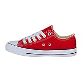 Elara Unisex Textile Sneaker Low top Chunkyrayan B-YD3230-Rot-45