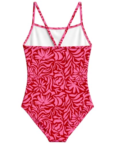 Image of weVSwe Baby Girl Swimsuit One Piece Swimsuit Cute Toddler Girls Sleeveless Bikini Kids 2-10 Years