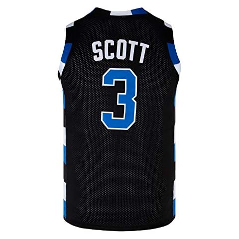 Mens Basketball Jersey Lucas Scott #3 Ravens Stitched Sports Movie Jersey Black - Black - S Cover