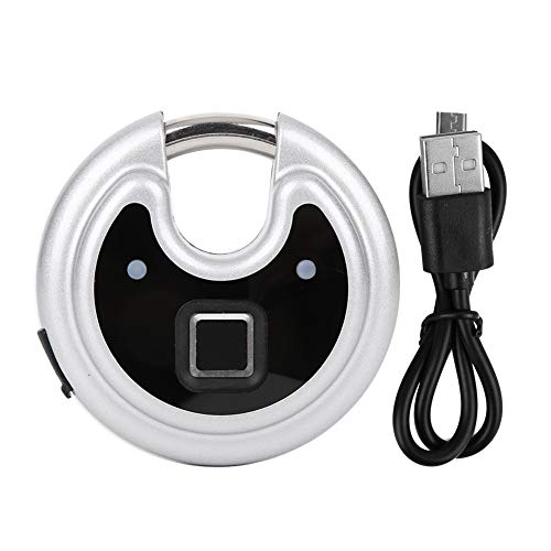 Preisvergleich Produktbild XINL Keyless Lock, USB-Aufladung Fingerprint Cabinet Lock Fingerprint Padlock, für Haustürschränke