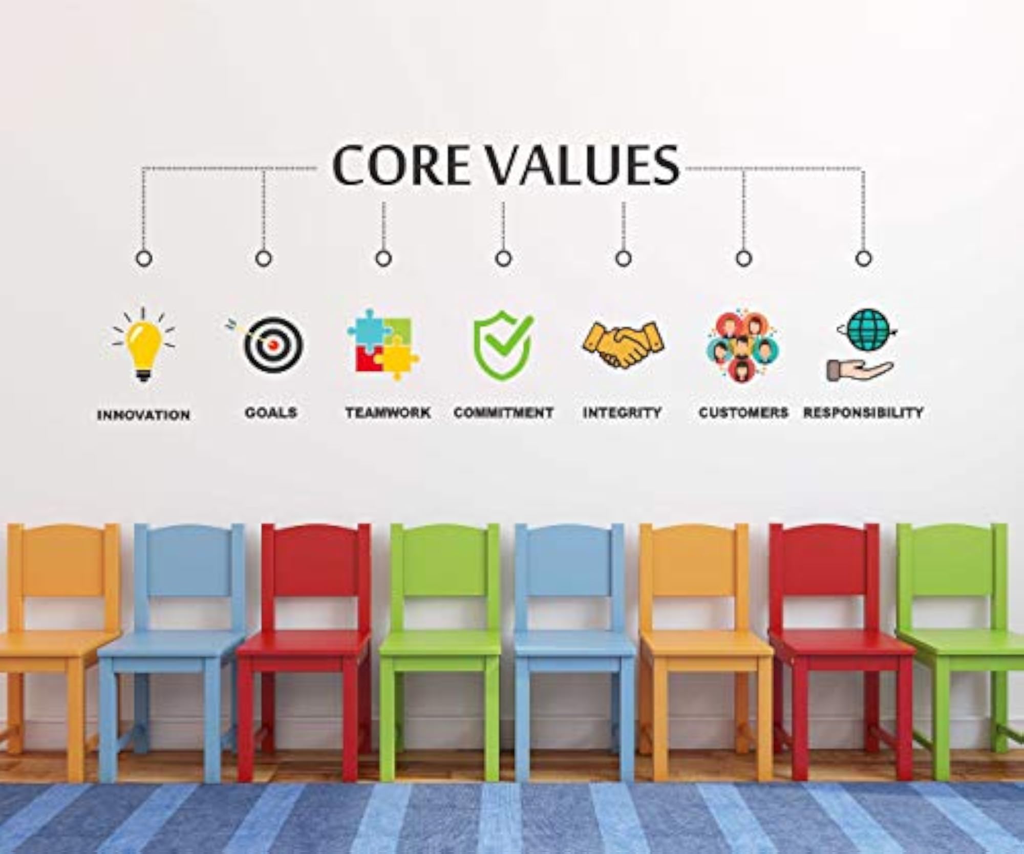 Core Values Medium Vinyl Wallsticker