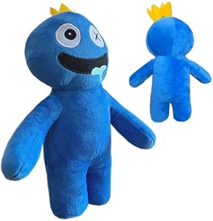 Rainbow Friends Plush,Soft And Comfortable Cute Stuffed Animals,The Best Gift For Boys And Girls For Halloween,Thanksgiving,Christmas And Game Lovers. (Crown Little Blueman)