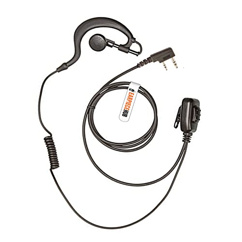 Auricular de seguridad de 2 pines para walkie talkie que evita caídas de oreja