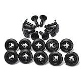 Diámetro del collar: 19mm JenNiFer Parachoques De Plástico Bandejas para Molduras Push Rivet Clips 8Mm para Renault Clio Mk1