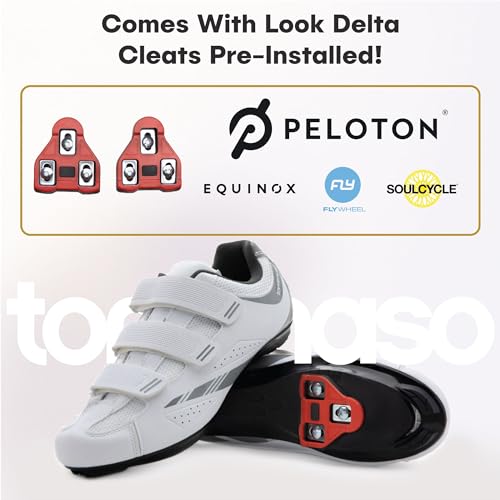 Tommaso Pista 100 SPD & Peloton Shoes for Women—Ready to Ride with Peloton Delta Cleat or SPD Cleats for Road Bicycles & Various Indoor Bikes—Explore Vareity Cycling Shoes & Bike Accessories3