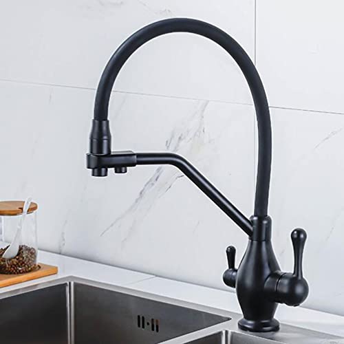 Robinet de cuisine 3 voies mitigeur laiton purificateur eau chaude froide dessin