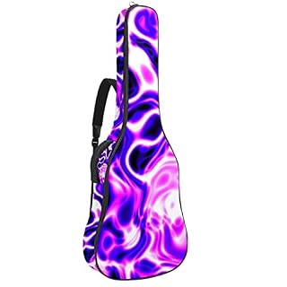 Purple Planet Clouds Housse de protection rembourrée pour guitare acoustique classique, Multicolore 05, 42.9×16.9×4.7 in… - Les Beatles, Paul McCartney, John Lennon, RIngo Starr, George Harrison