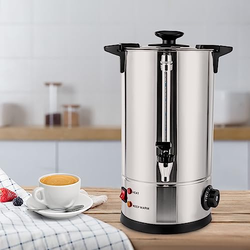Treliamd Commercial Grade Stainless Steel 8L/2.11gal Coffee Urn Coffee Maker Hot Water Urn for Home, Party, Office, Wedding