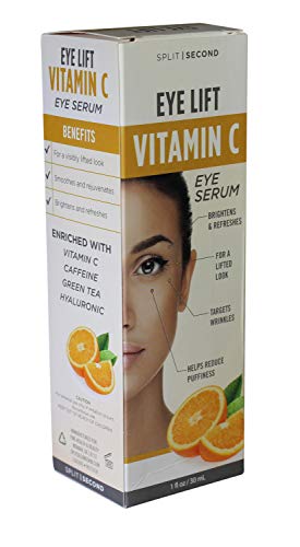 Vitamin C Eye Lift Eye Sereum with Caffeine Green Tea and Hyaluronic 1 Oz