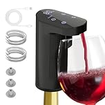 Rechargeable Wine Dispensers Wi-ne Aerator Electric, Wi-ne Bottle Dispenser, AER-ator Pourer Smart Dispenser Alcohol Quantity Liquor Pump Adjustable for Wine、Whisky、Liquor、Drink、Automatic Aerator